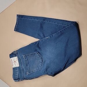 True Religion World Tour "Halle" Mid-Rise Super-Skinny Leg Jeans Size 29